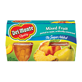 Del Monte Quality mixed fruit in sweetened water, no sugar added, 4-oz. cups Full-Size Picture